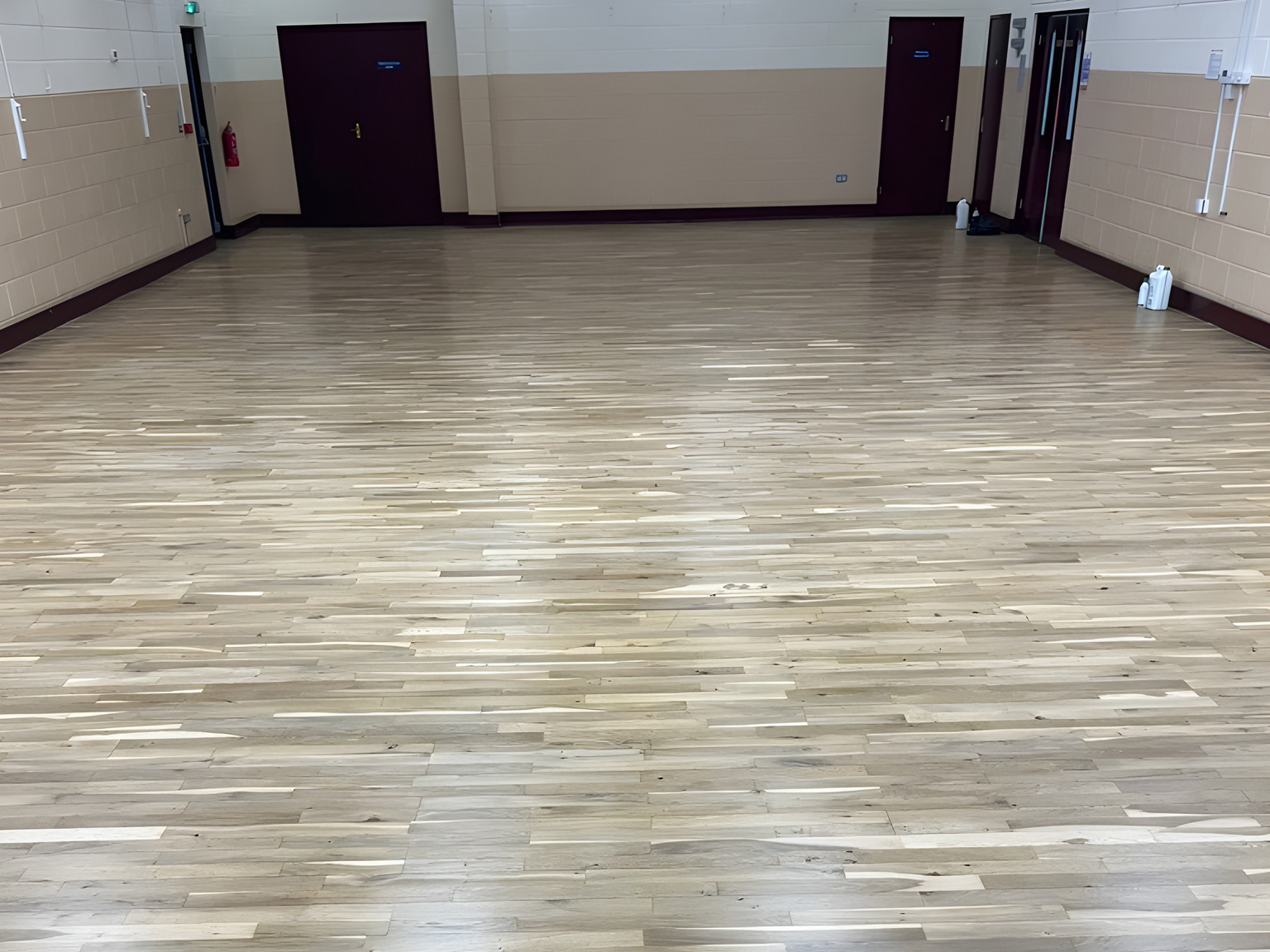Village Hall Wood Floor Sanded & Restored, Shipton Bellinger, Tidworth