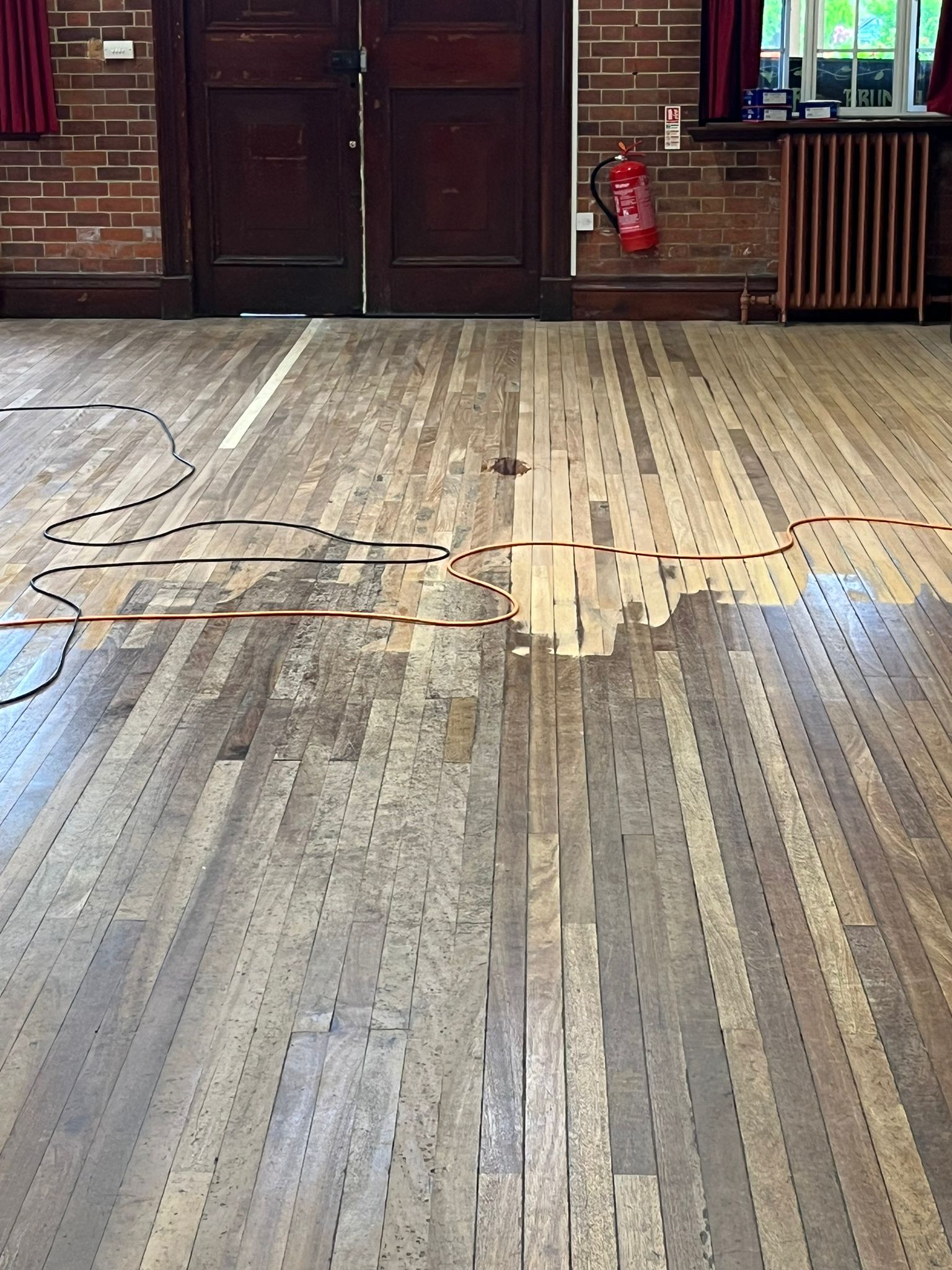 Wood Floor Sanding & Restoration at Hulse Hall, Breamore