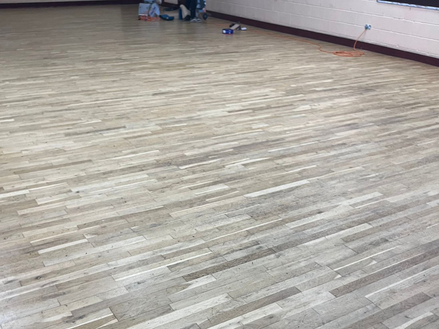 Village Hall Wood Floor Sanded & Restored, Shipton Bellinger, Tidworth