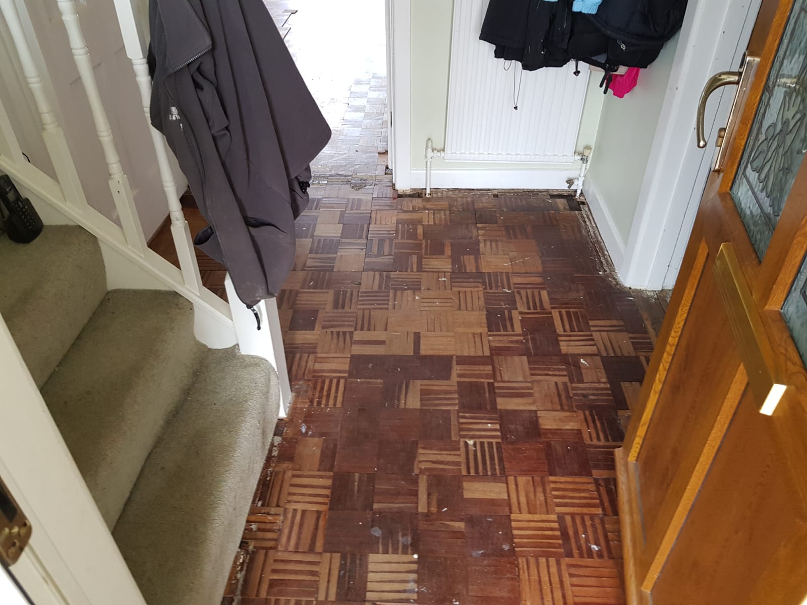 Unique Mosaic Parquet Floor Repaired & Restored, Christchurch
