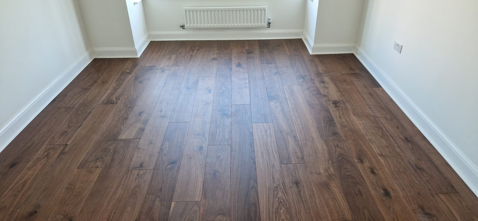 Black American Walnut Plank & Parquet Floor Installation, Salisbury