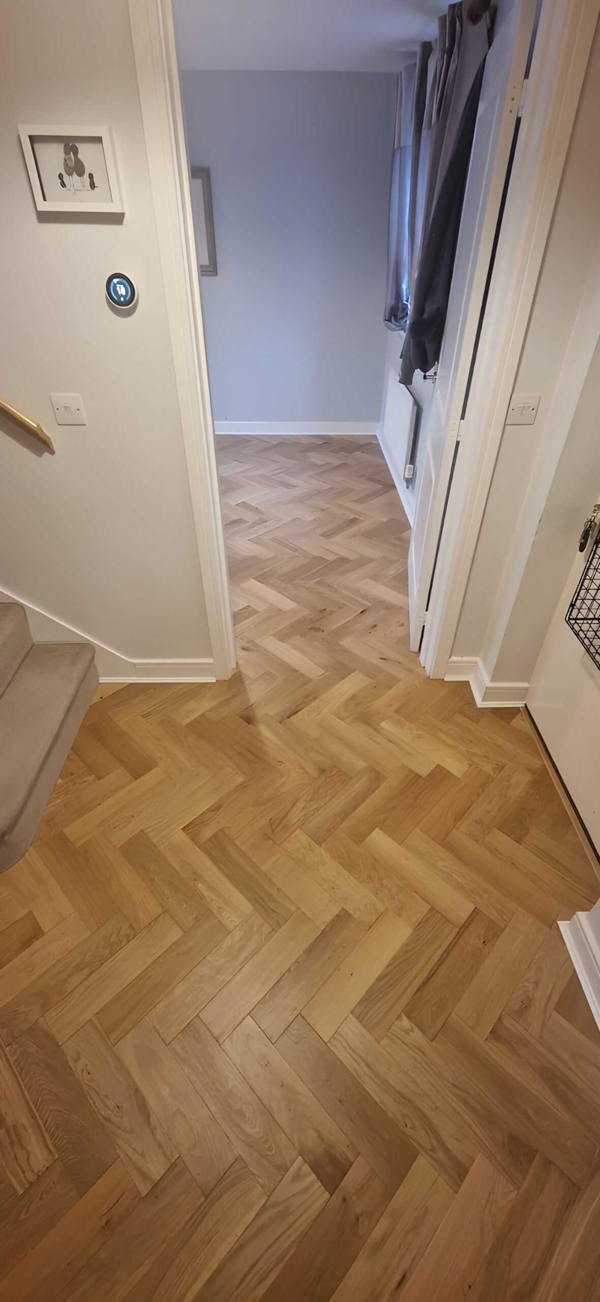Rustic Oak Parquet Wood Flooring Installation, Downton, Salisbury