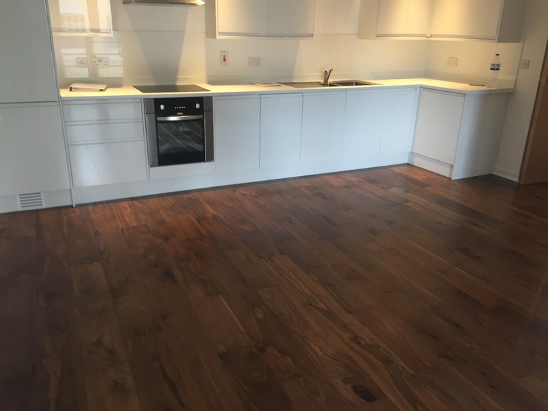 Walnut wood flooring installed Wiltshire