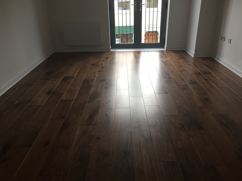 Walnut wood flooring installed Wiltshire