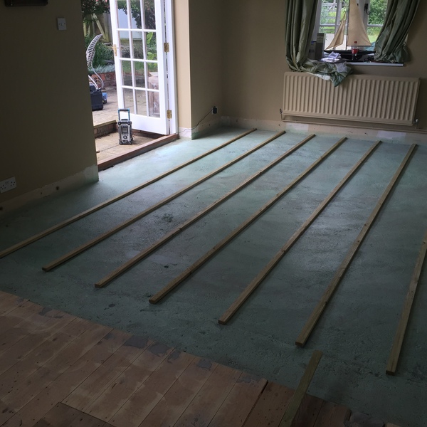 White oiled wood floor in Bradford-on-Avon