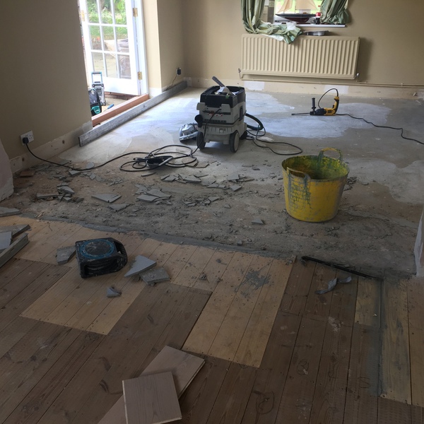 White oiled wood floor in Bradford-on-Avon
