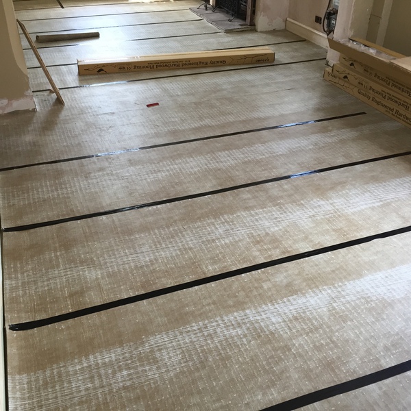 White oiled wood floor in Bradford-on-Avon