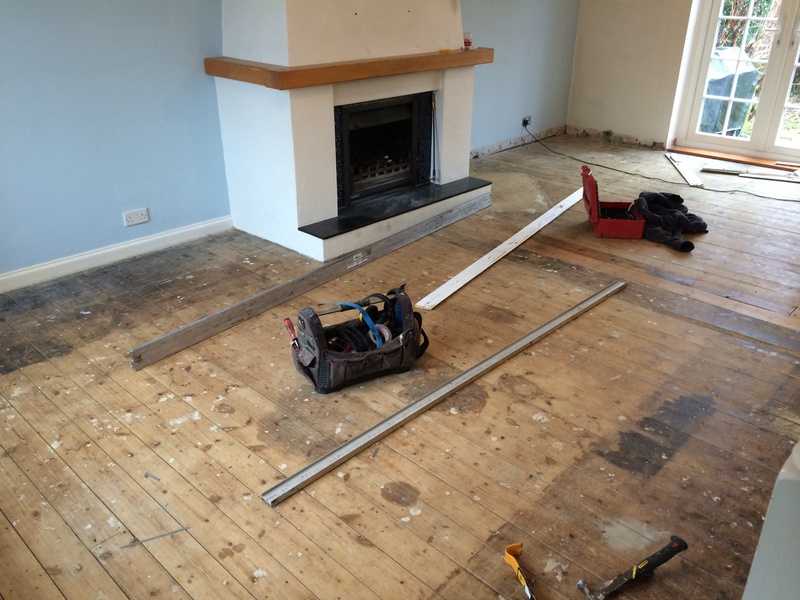 Rustic oak oiled wood flooring installed in Dorset