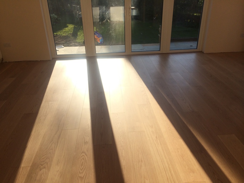Prime oak wood floor installed in Downton, Salisbury