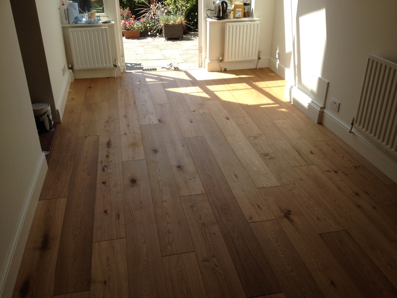 Installed Oak Engineered Plank Wood Flooring Stapleford, Salisbury