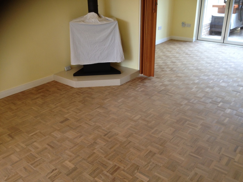 Parquet merbau mosaic restoration/sanding - Lymington