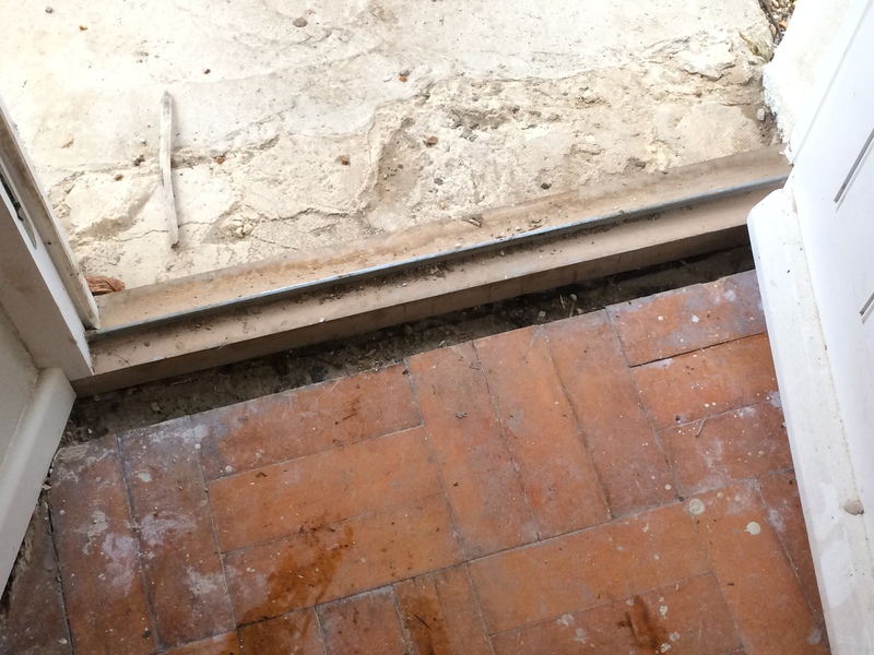 Repaired and restored basket weave parquet in Ringwood using reclaimed beech blocks, finished with Bona Mega extra matt for a timeless look.