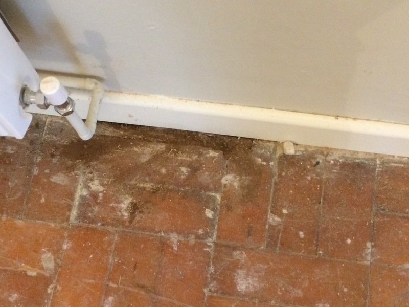 Repaired and restored basket weave parquet in Ringwood using reclaimed beech blocks, finished with Bona Mega extra matt for a timeless look.