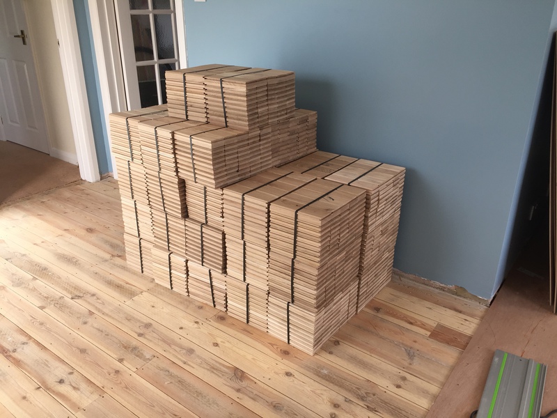 Solid prime oak parquet flooring installed in Southampton by our craftsman