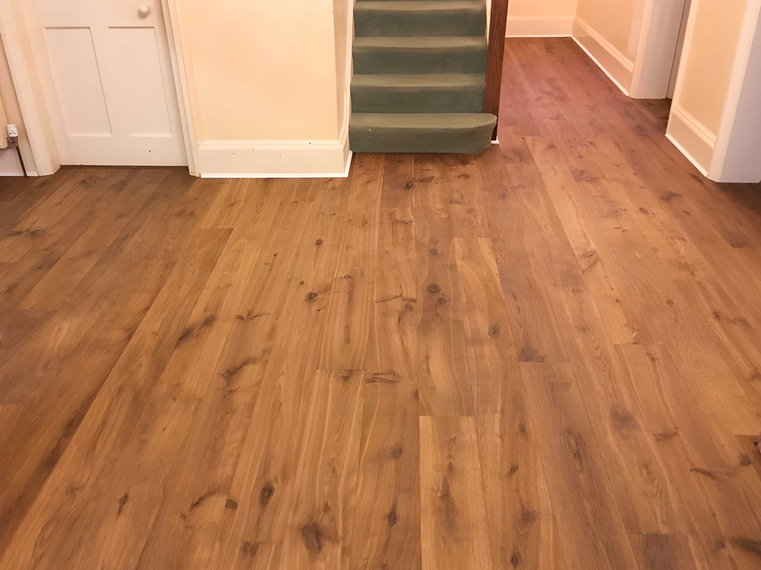 smoked dark oak flooring supplied and fitted in Salisbury