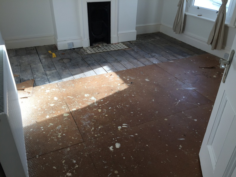 Supply and fit barn oak wood flooring wide oak planks in apartment in Bournemouth