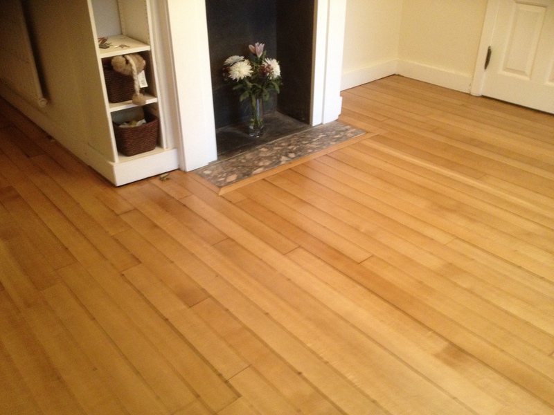 Floor sanding & sealing, solid oak strip flooring, southampton