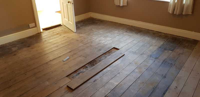 Pine Floorboard Sanding & Refinishing, Lymington