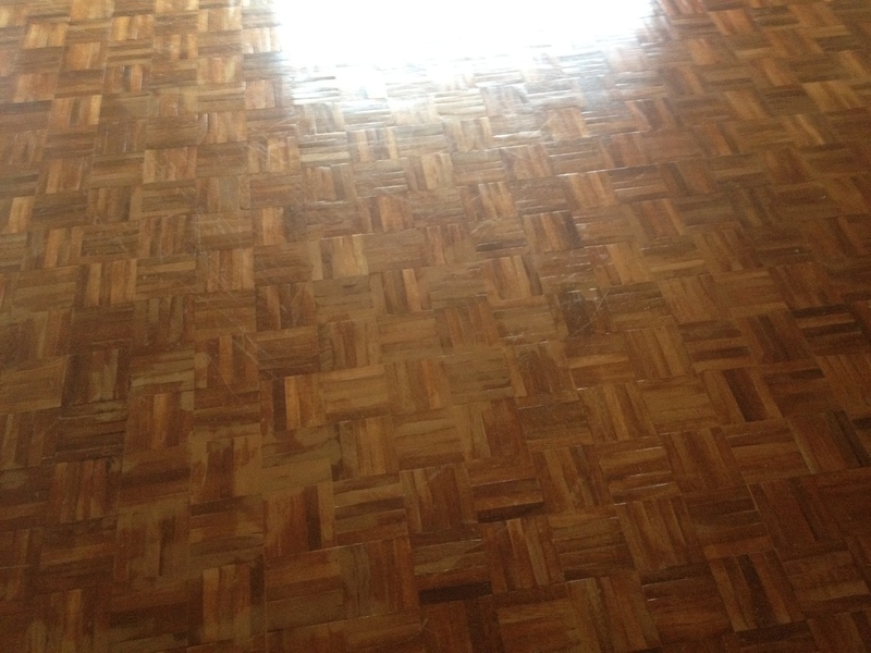 exotic hardwood mosaic parquet sanded & filled, blandford forum
