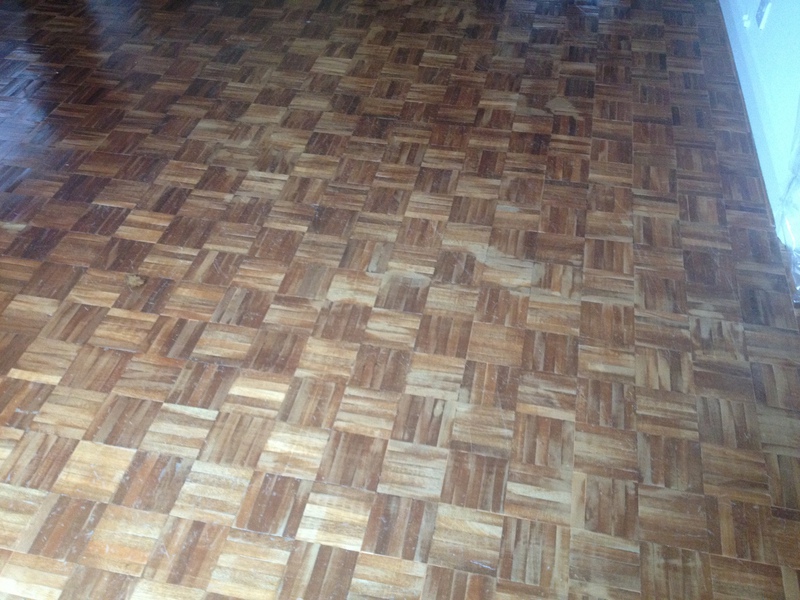 exotic hardwood mosaic parquet sanded & filled, blandford forum
