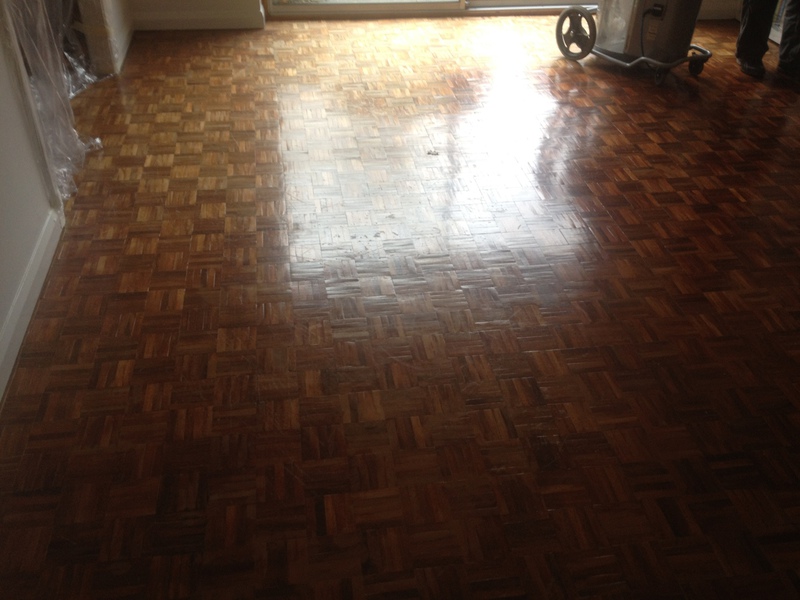 exotic hardwood mosaic parquet sanded & filled, blandford forum