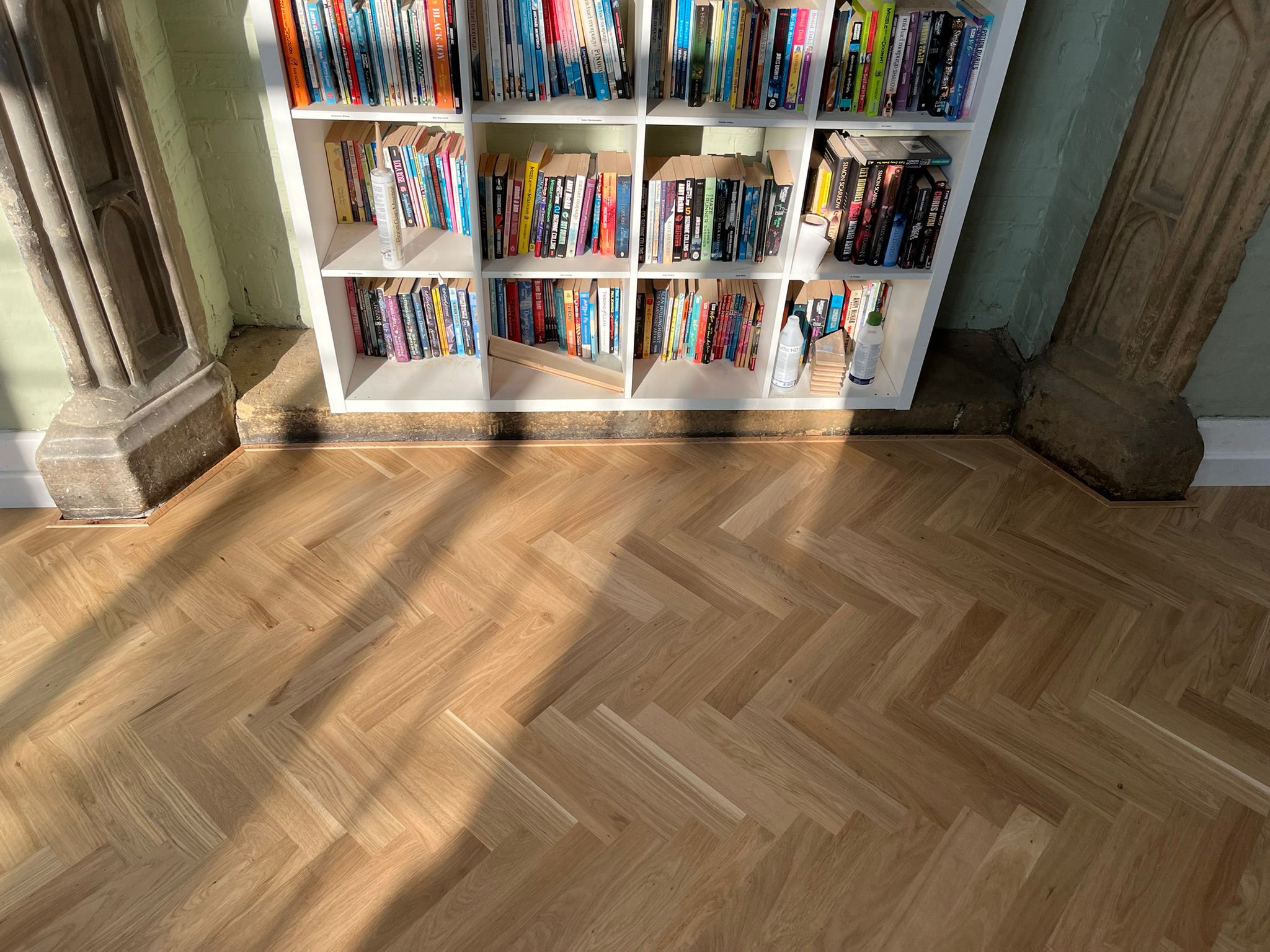 Oak Herringbone Parquet Flooring Supplied & Fitted, The Spires School, Salisbury