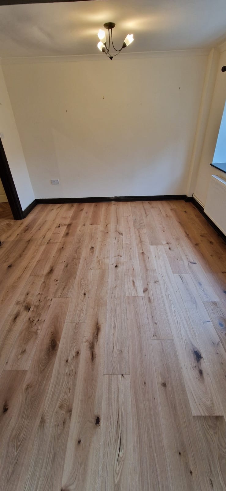 Rustic Oak Plank Parquet Flooring Installation, Shaftesbury