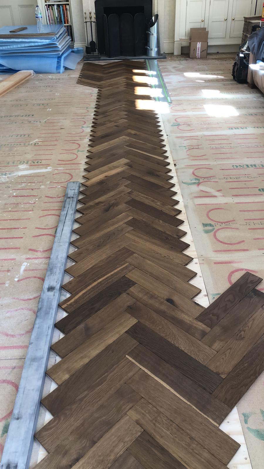 Versailles & Herringbone Parquet Wood Flooring Installed, Southampton