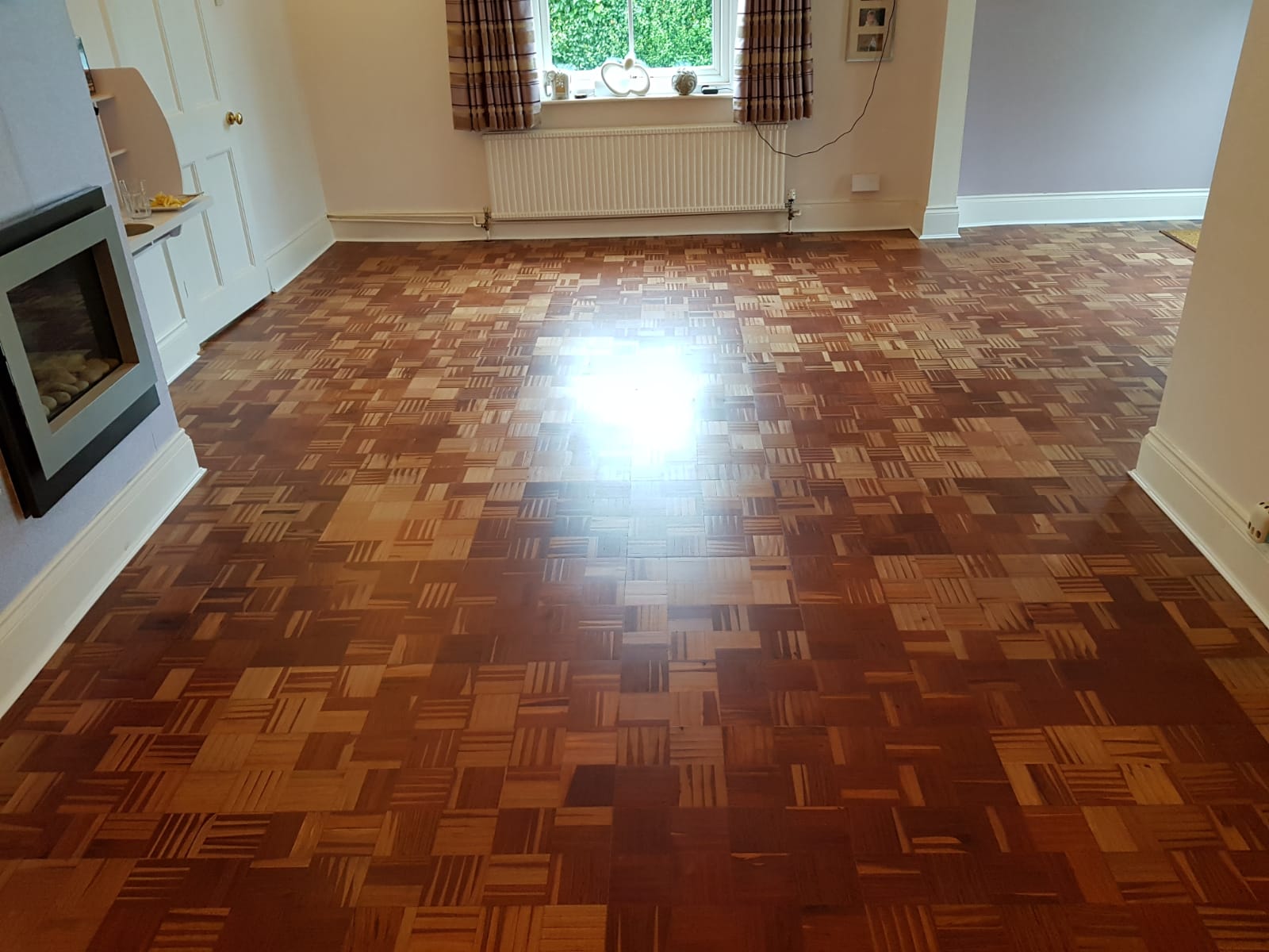 Unique Mosaic Parquet Floor Repaired & Restored, Christchurch