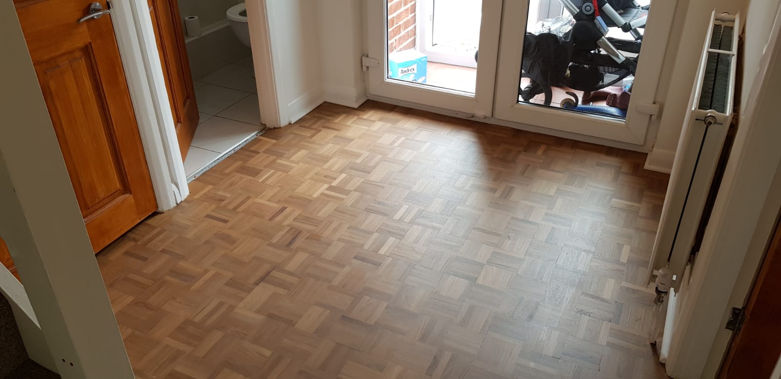 Mosaic Parquet Floor Restoration, Pewsey