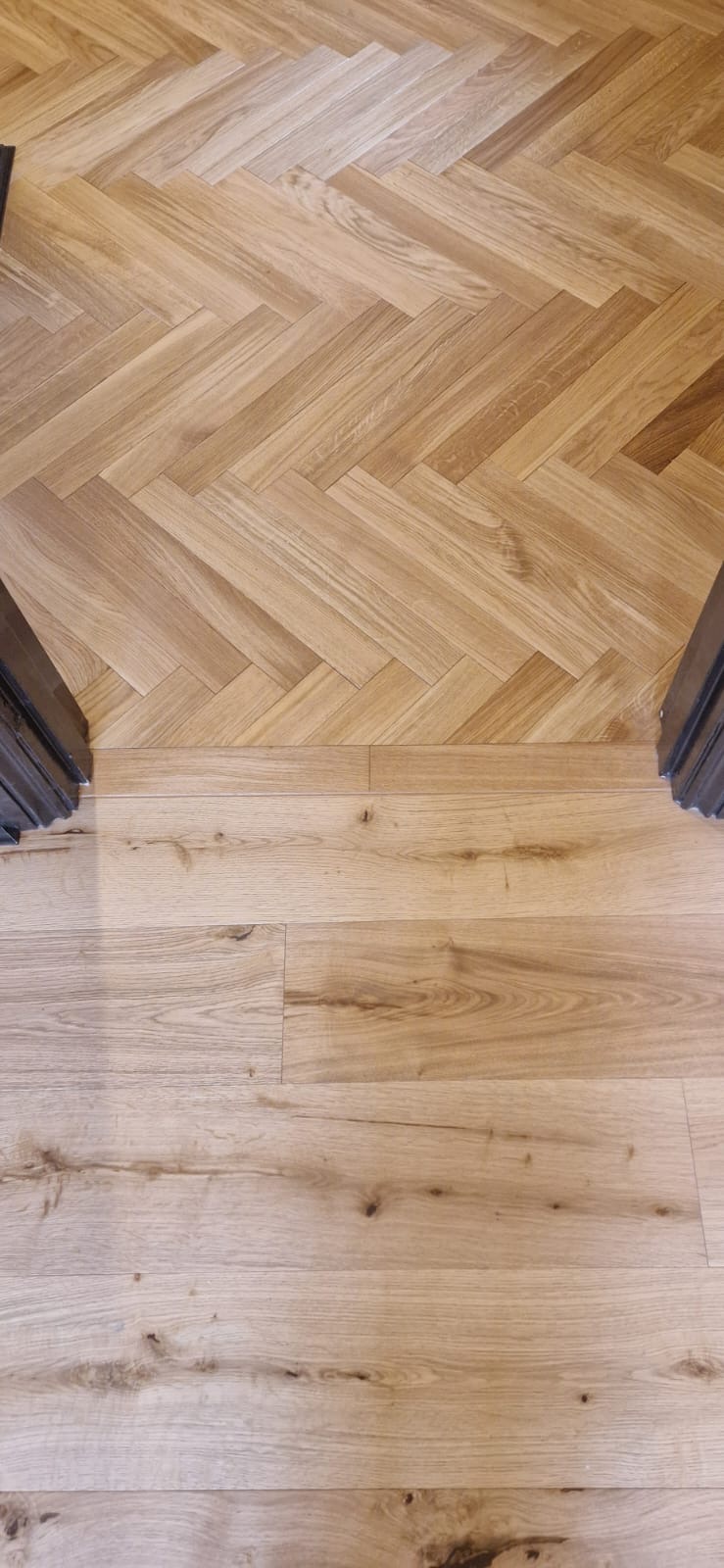 Rustic Oak Plank Parquet Flooring Installation, Shaftesbury