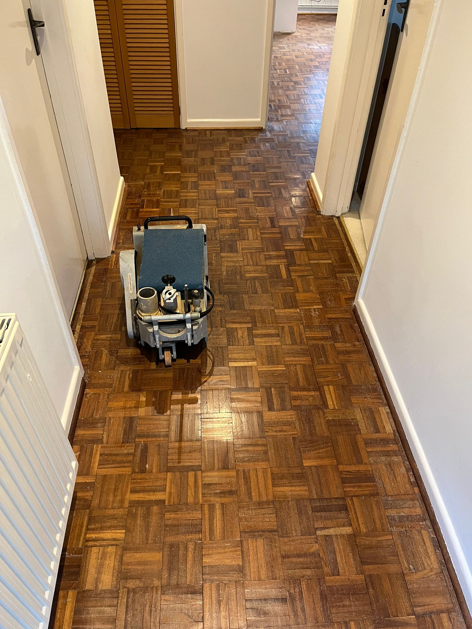 Merbau Mosaic Parquet Restoration, Tisbury