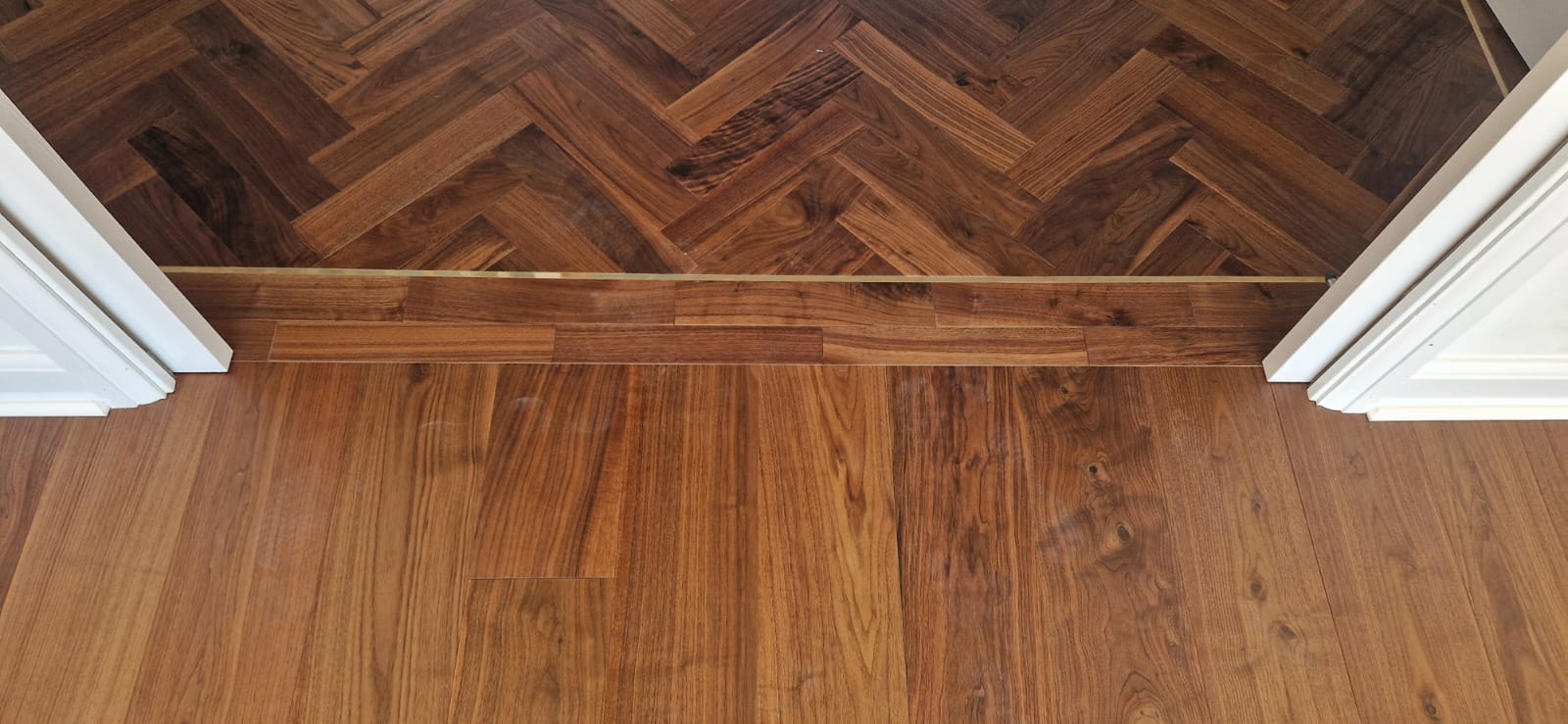 Black American Walnut Plank & Parquet Floor Installation, Salisbury