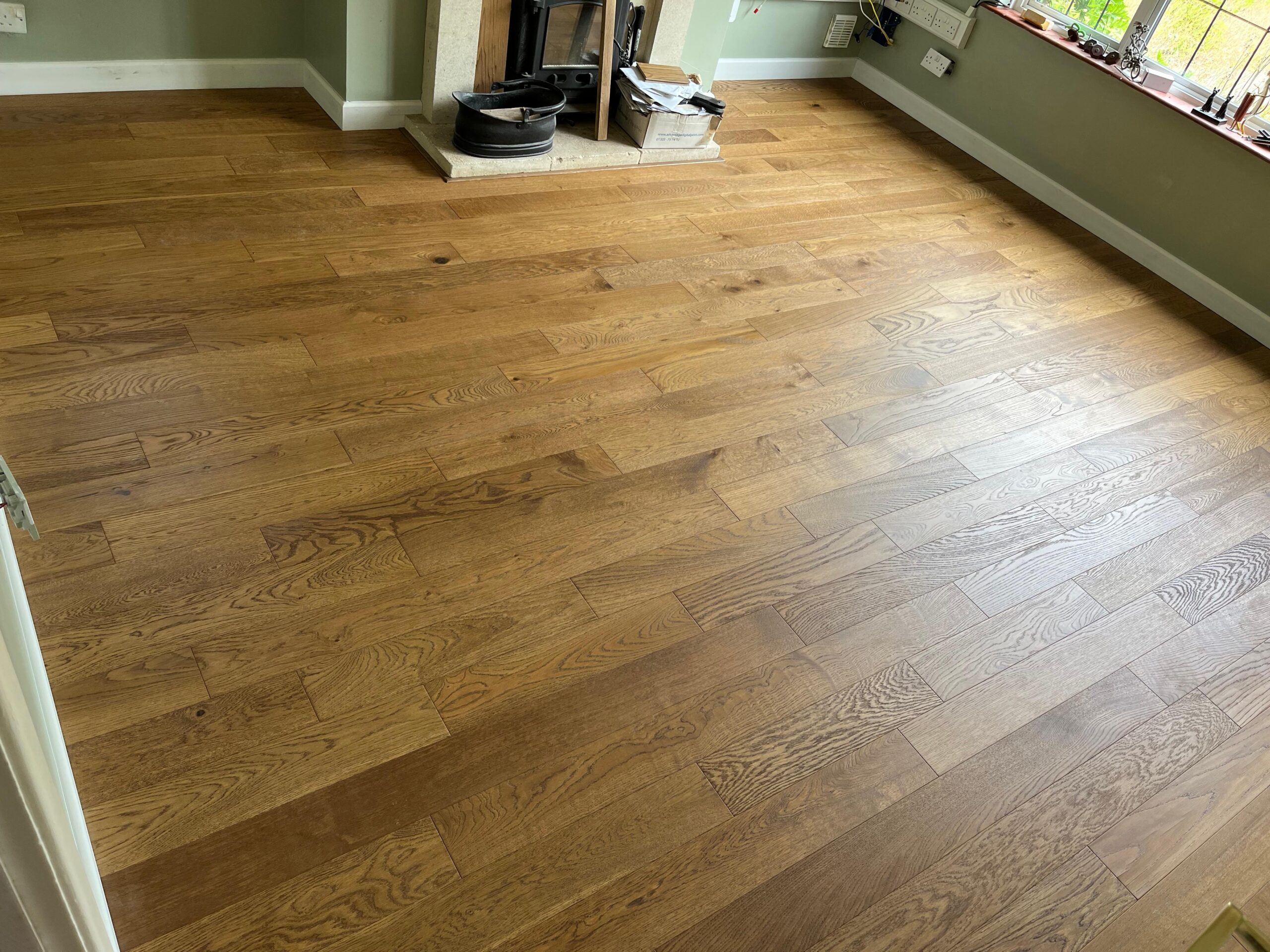 Golden Oak Plank Wood Flooring Supplied & Fitted, Andover