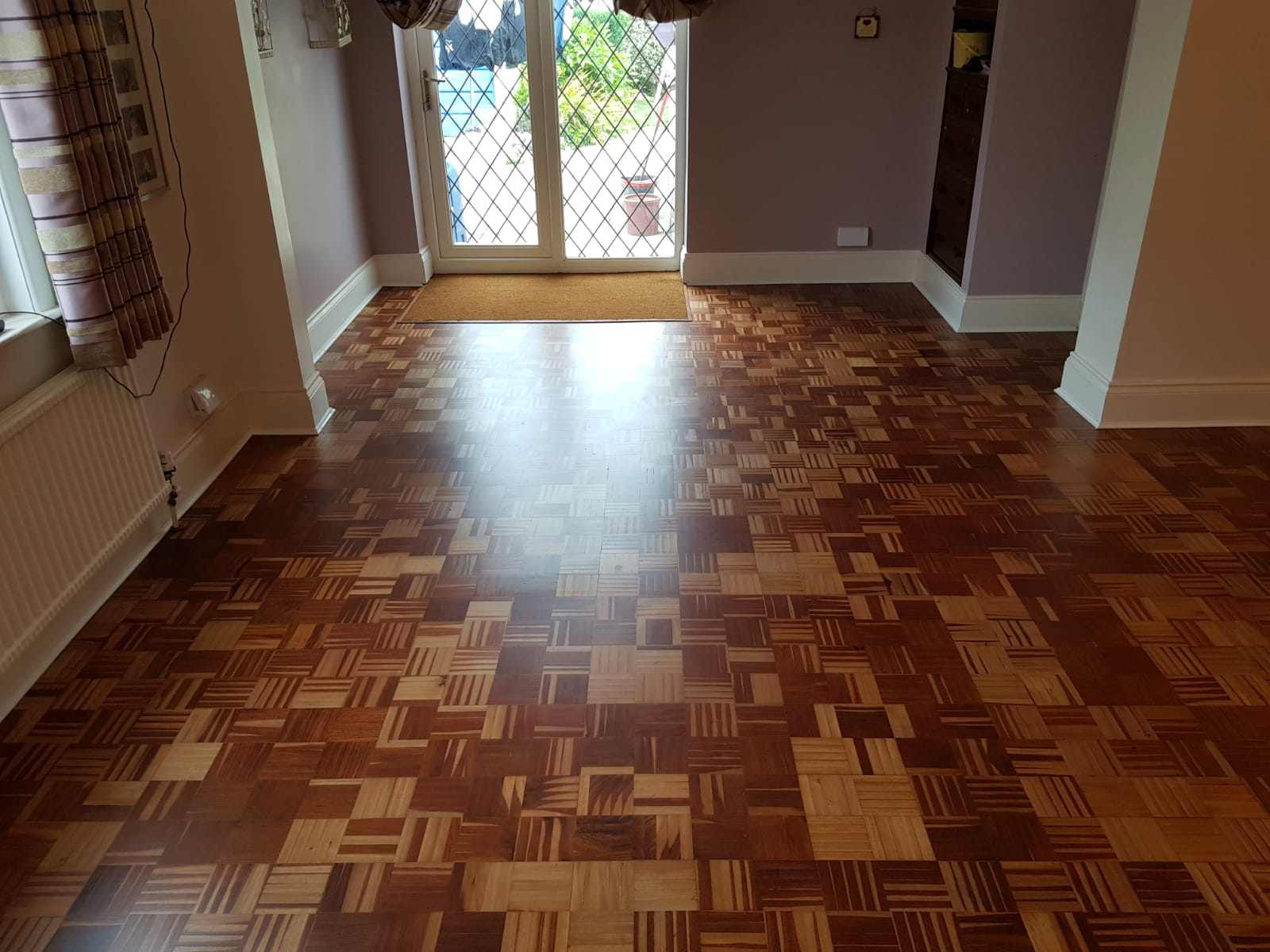 Unique Mosaic Parquet Floor Repaired & Restored, Christchurch