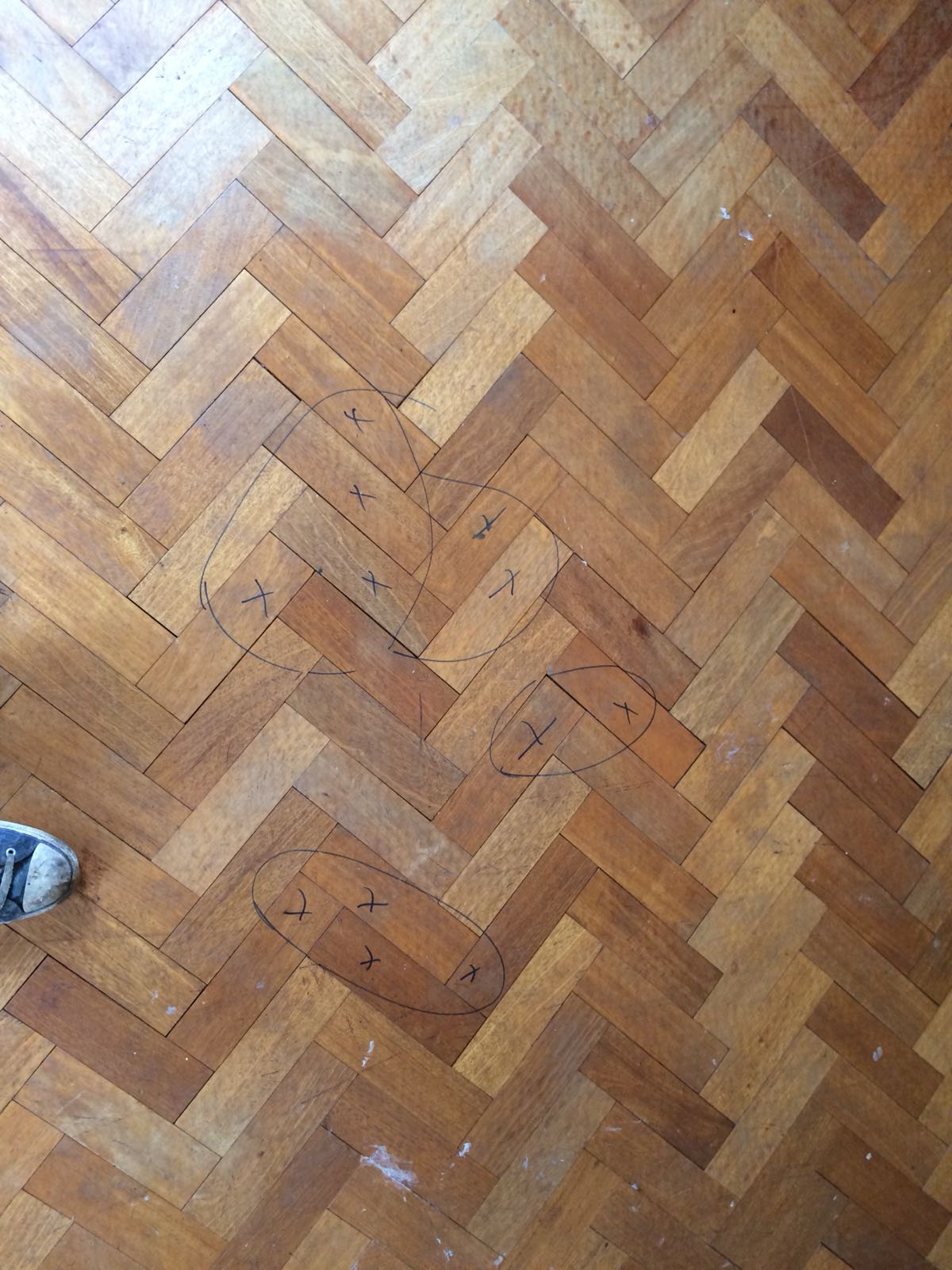 Herringbone Parquet Floor Restoration, Ringwood