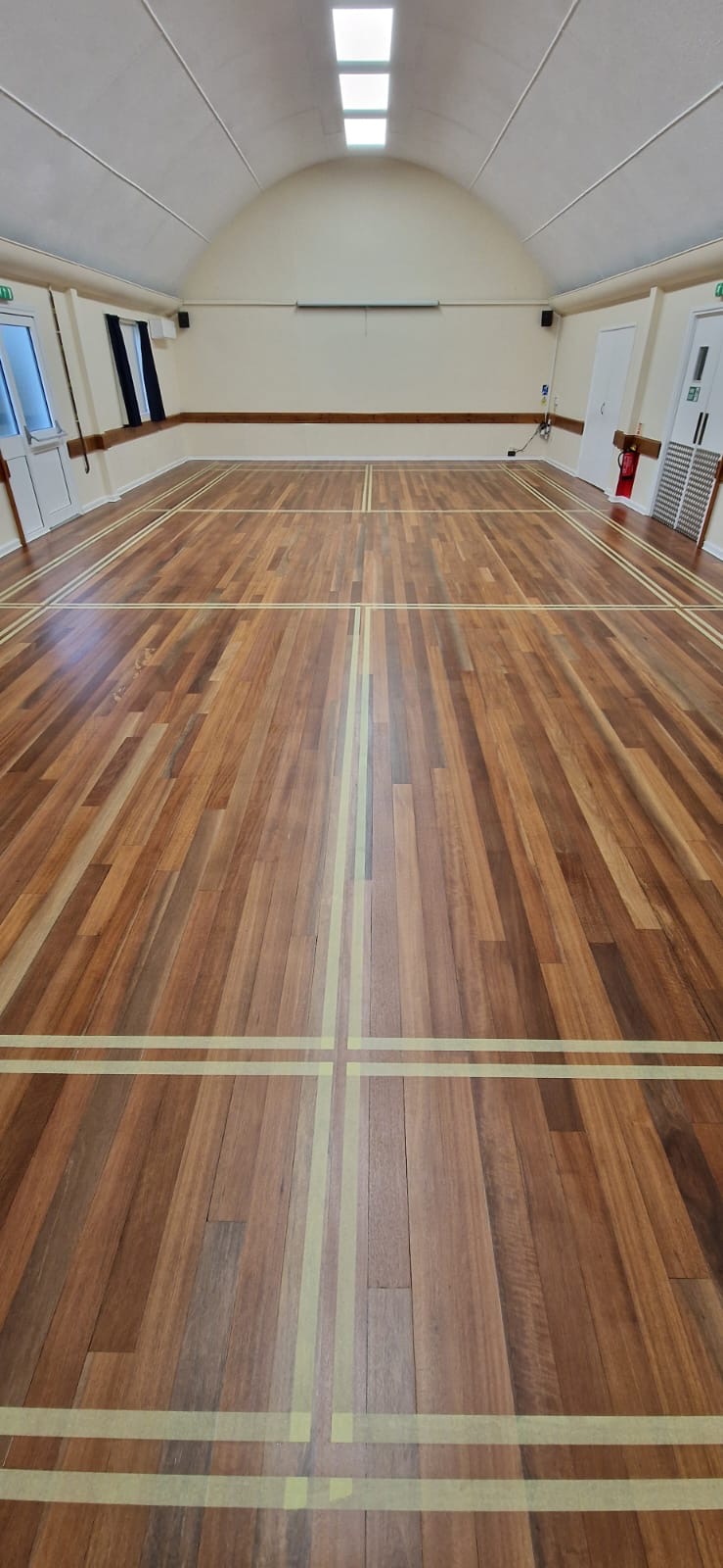 Idmiston Parish Memorial Hall Wood Floor Sanded & Restored, Salisbury