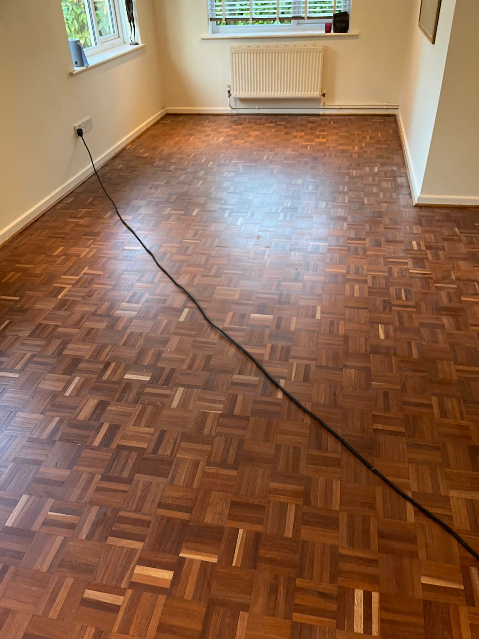 Merbau Mosaic Parquet Restoration, Tisbury