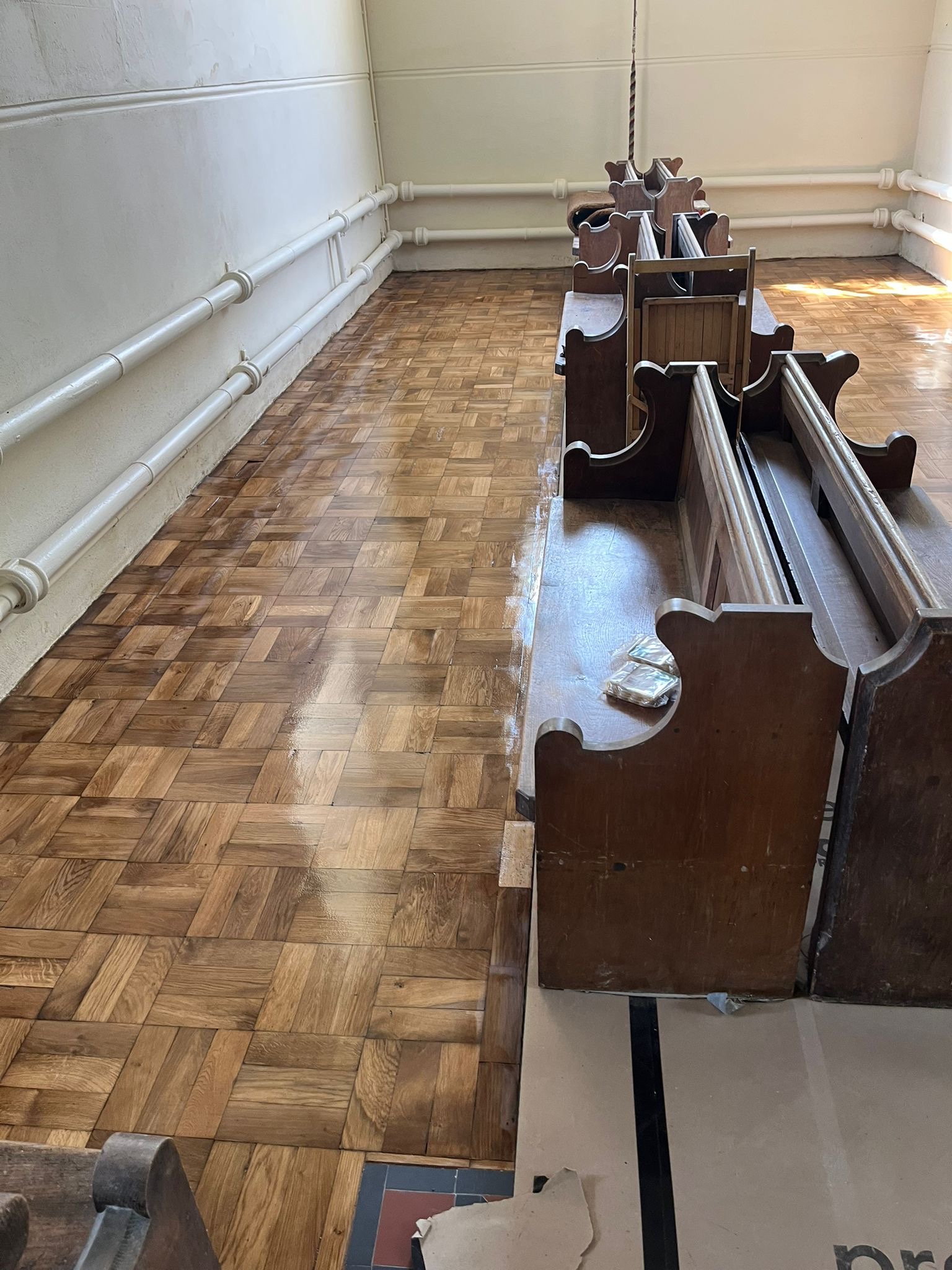 Church Wood Floor Sanded & Restored, St James’ Church, Ansty, Salisbury