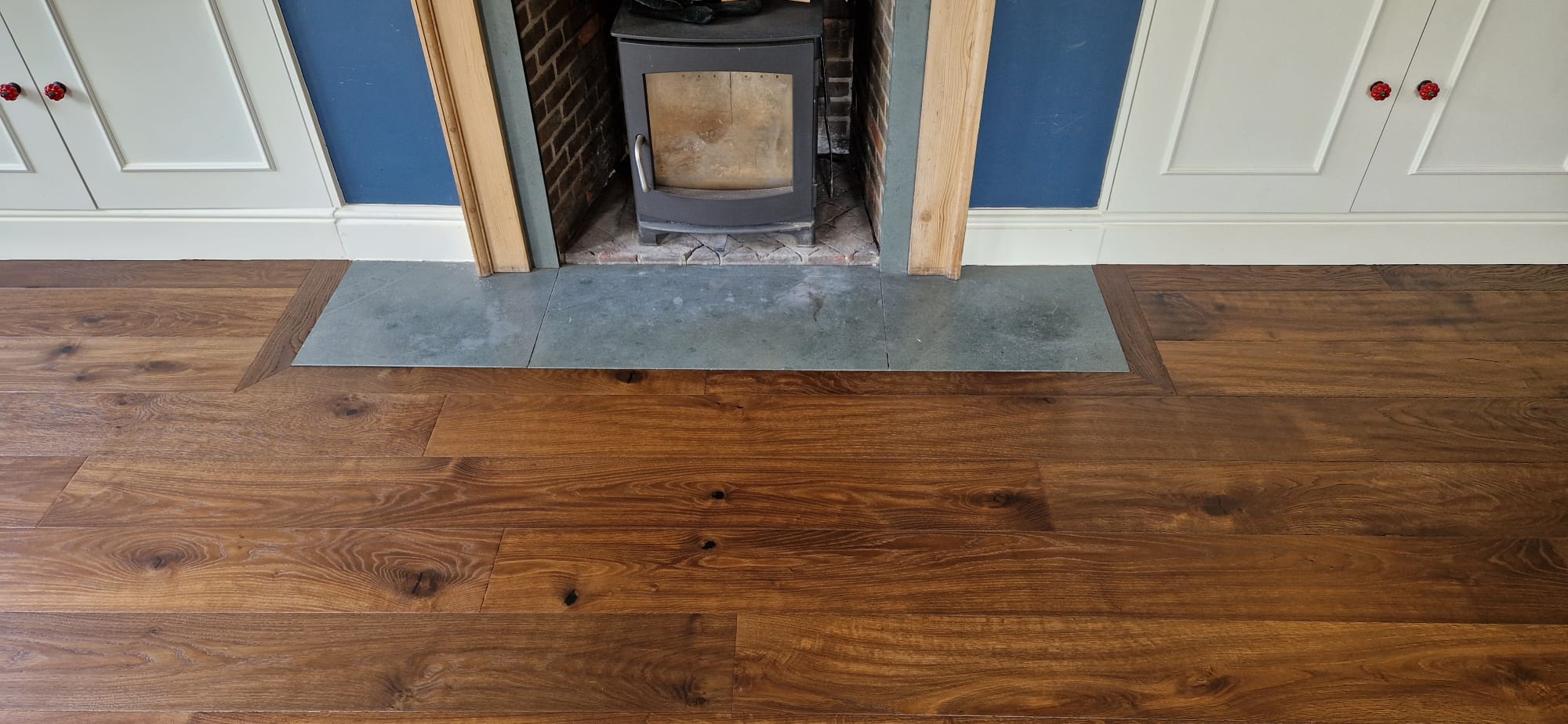 Supplied & Fitted Rustic Smoked Oak Plank Wood Flooring, Ringwood