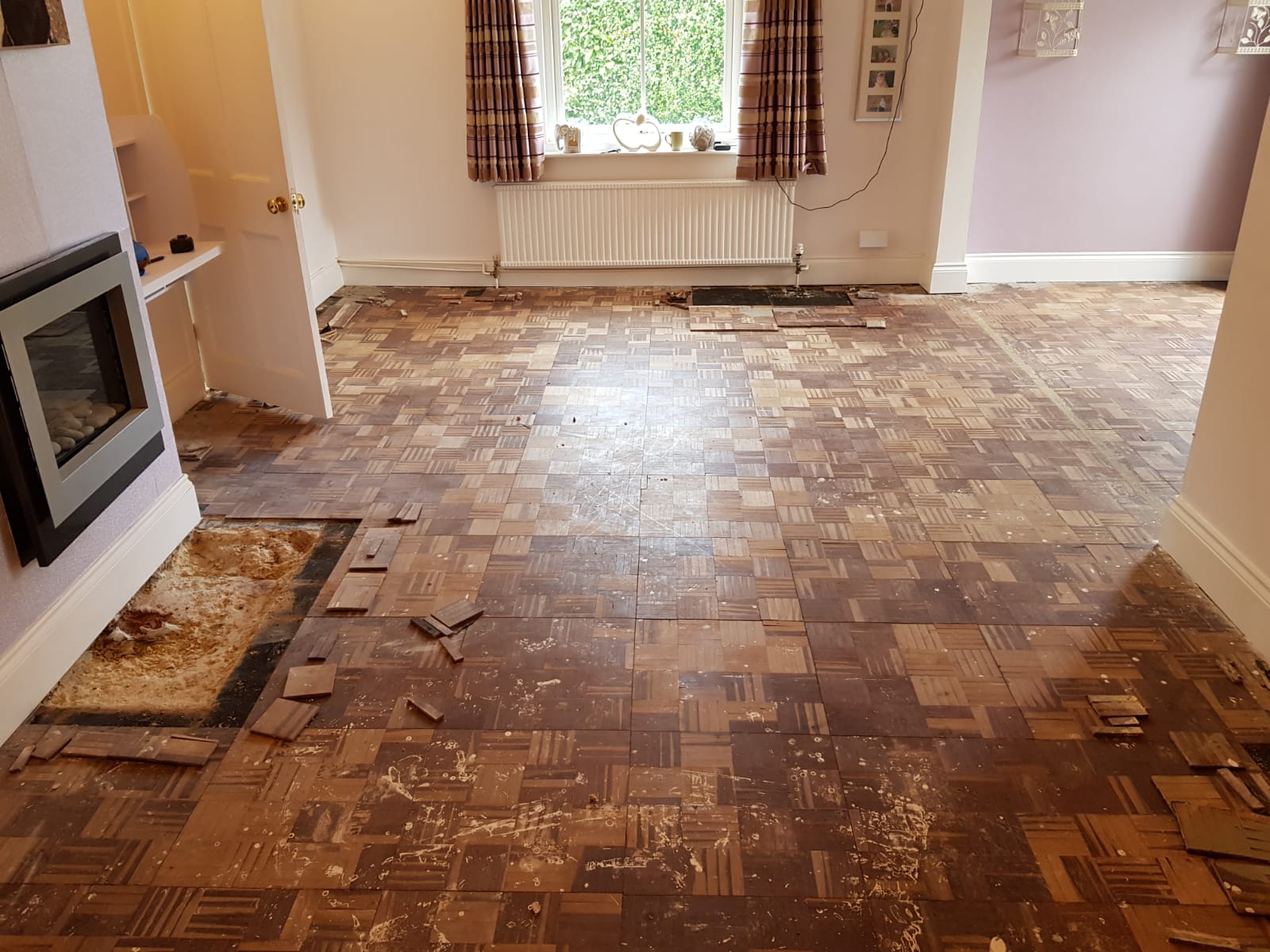 Unique Mosaic Parquet Floor Repaired & Restored, Christchurch
