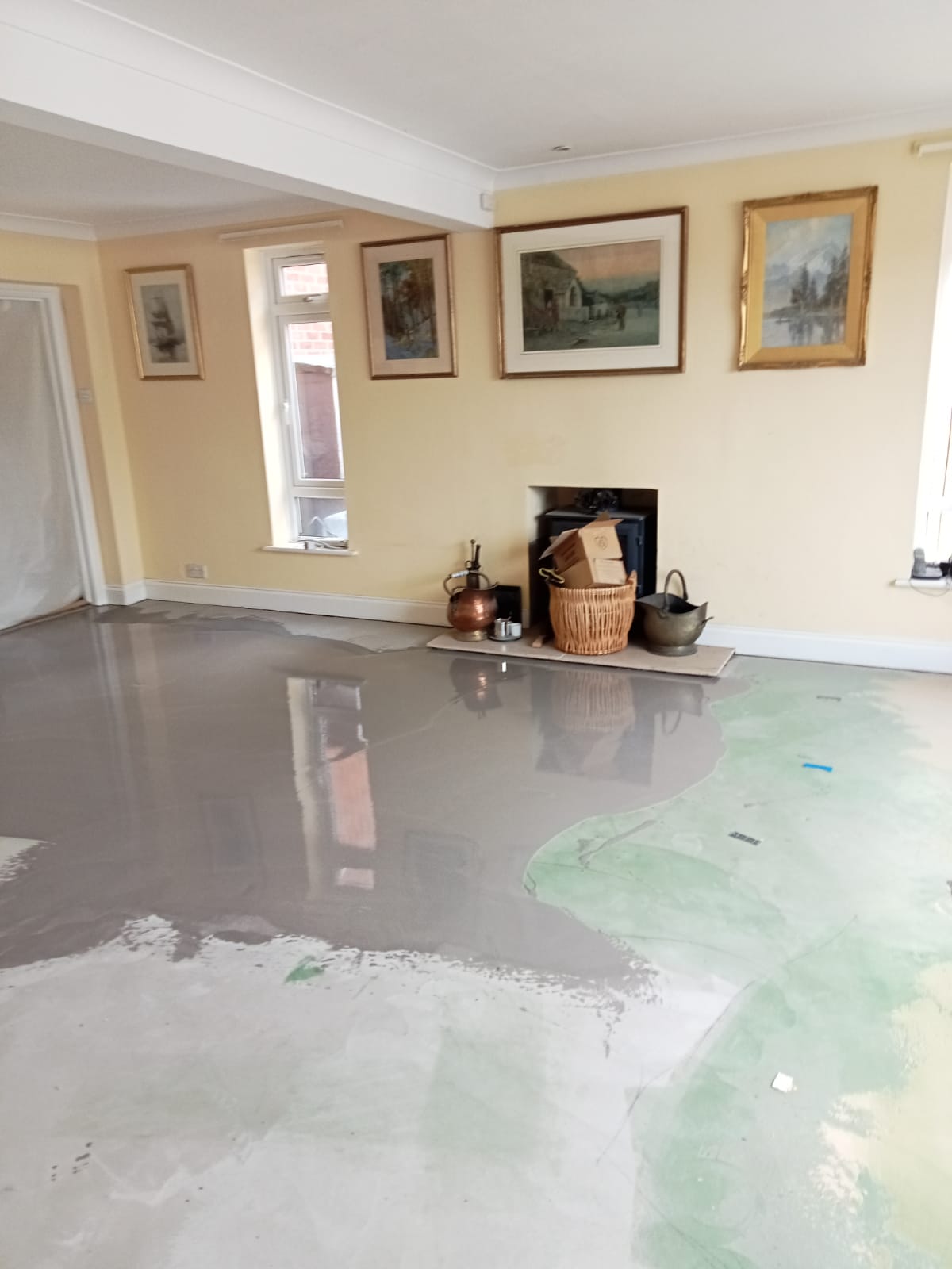 Staki Smoked Rustic European Oak Wood Flooring Installed, Salisbury