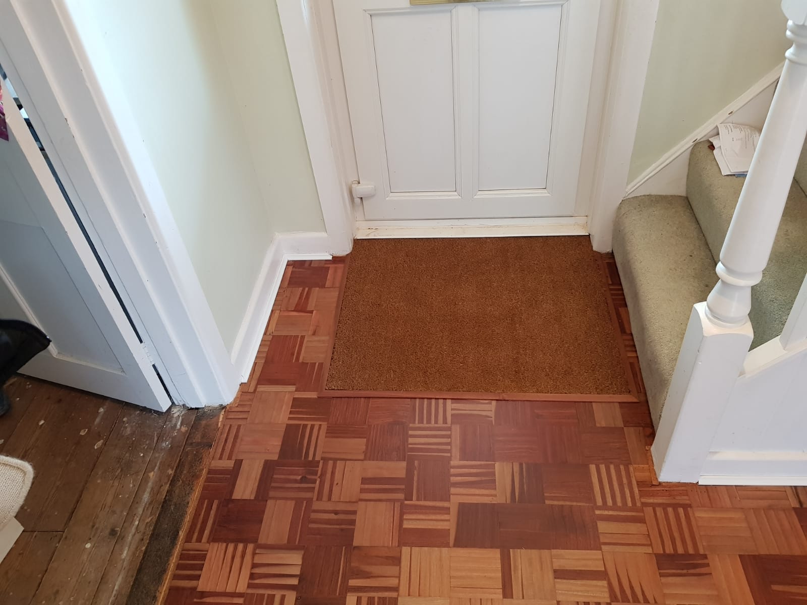 Unique Mosaic Parquet Floor Repaired & Restored, Christchurch