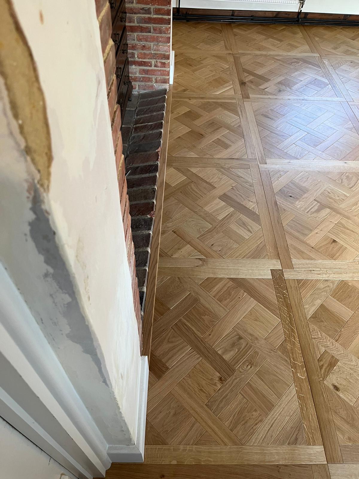 Select Grade Oak Versailles Parquet Flooring Fitted, Salisbury