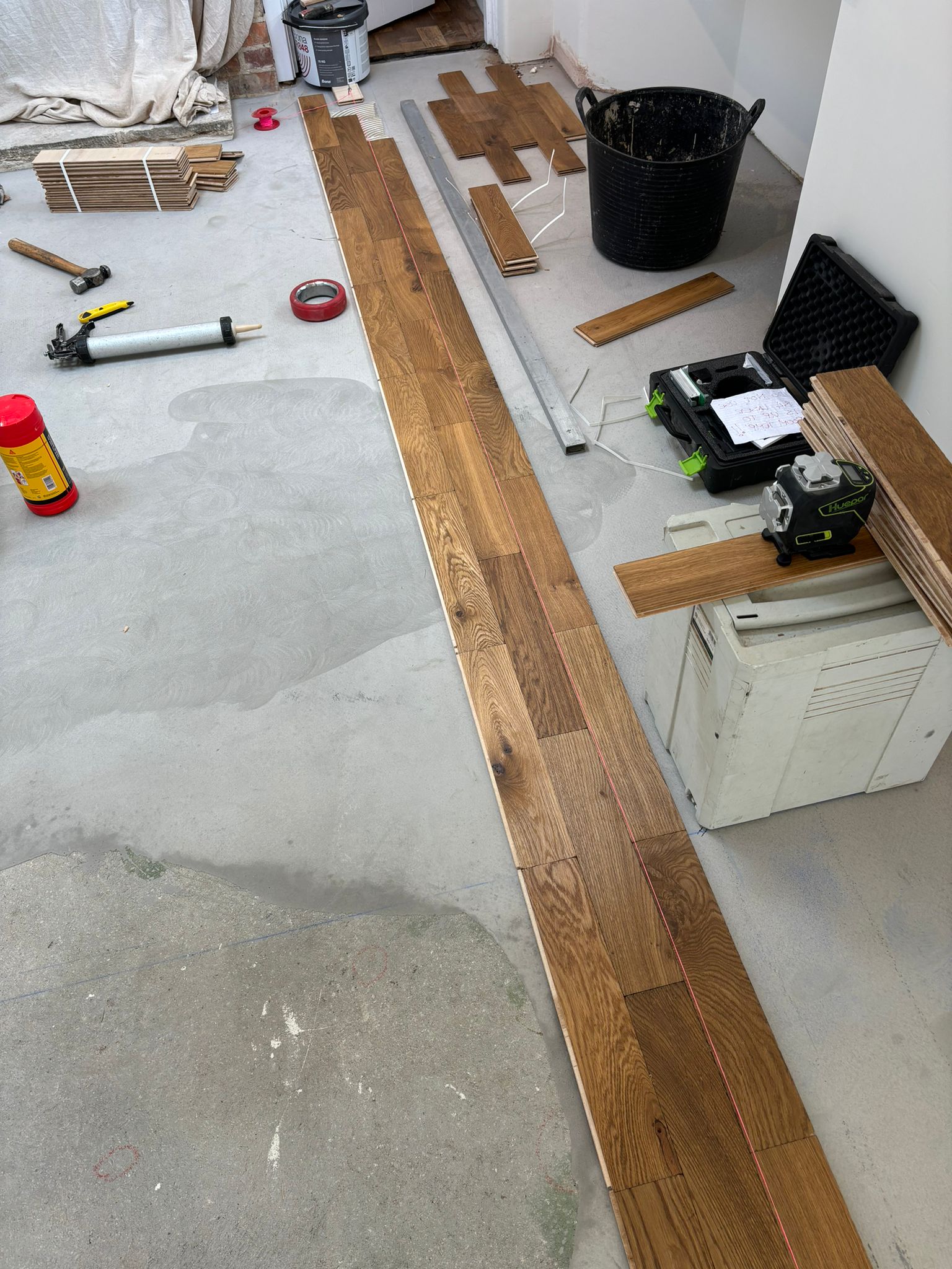 Supplied & Fitted Brick-Effect Parquet Flooring, Brockenhurst