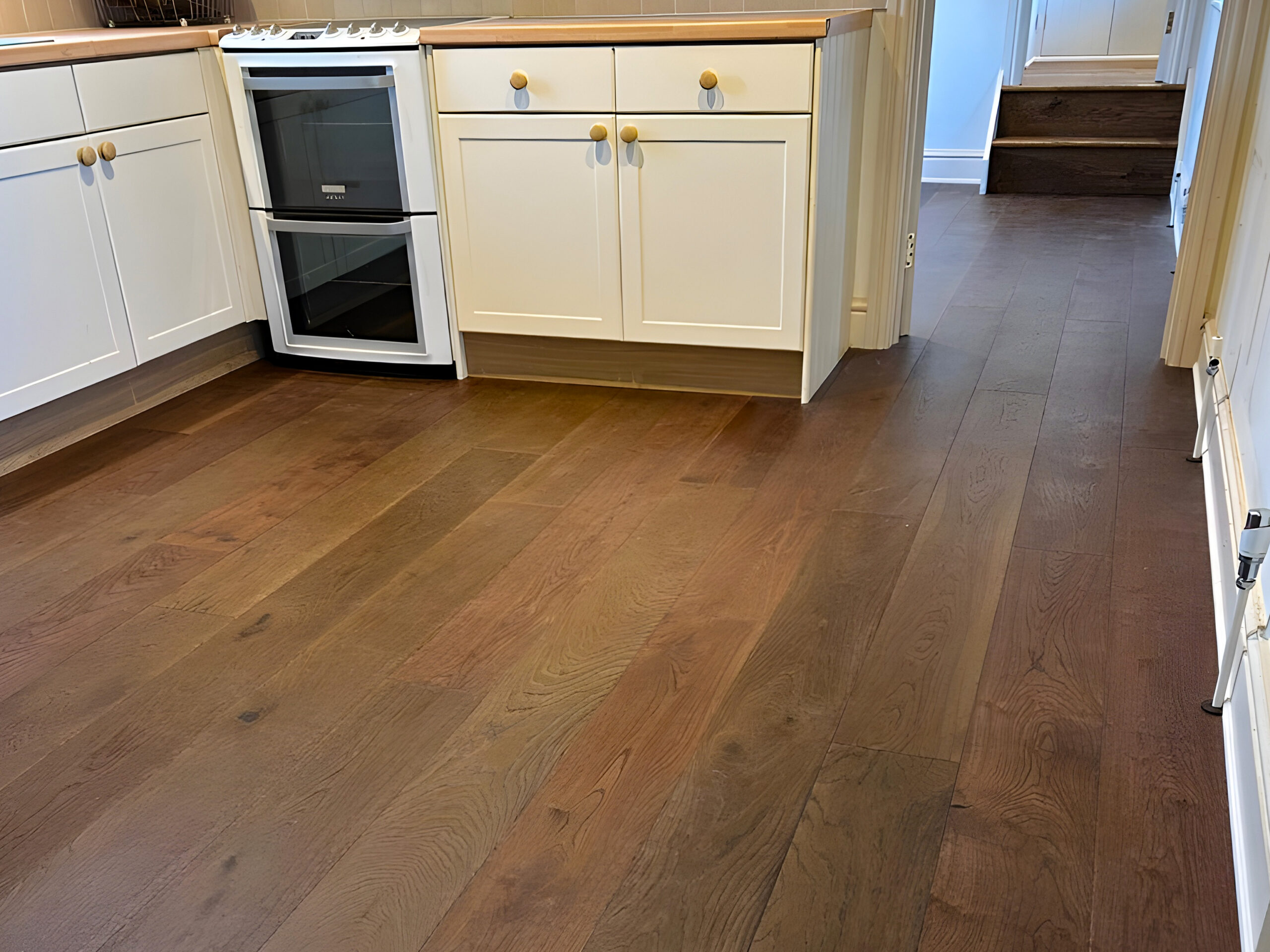 Tannery Brown Rustic Oak Plank Wood Flooring, Bowerchalke, Salisbury