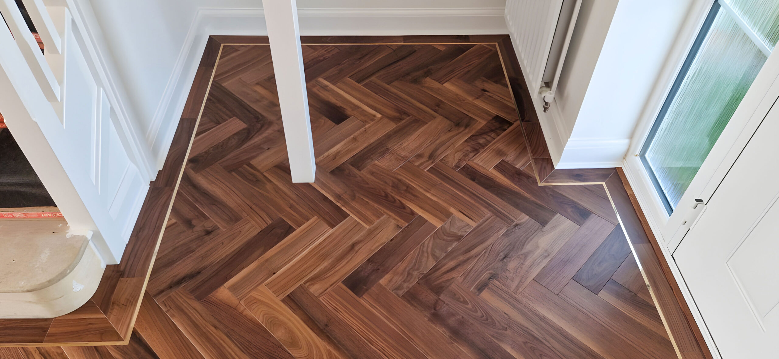 Black American Walnut Plank & Parquet Floor Installation, Salisbur