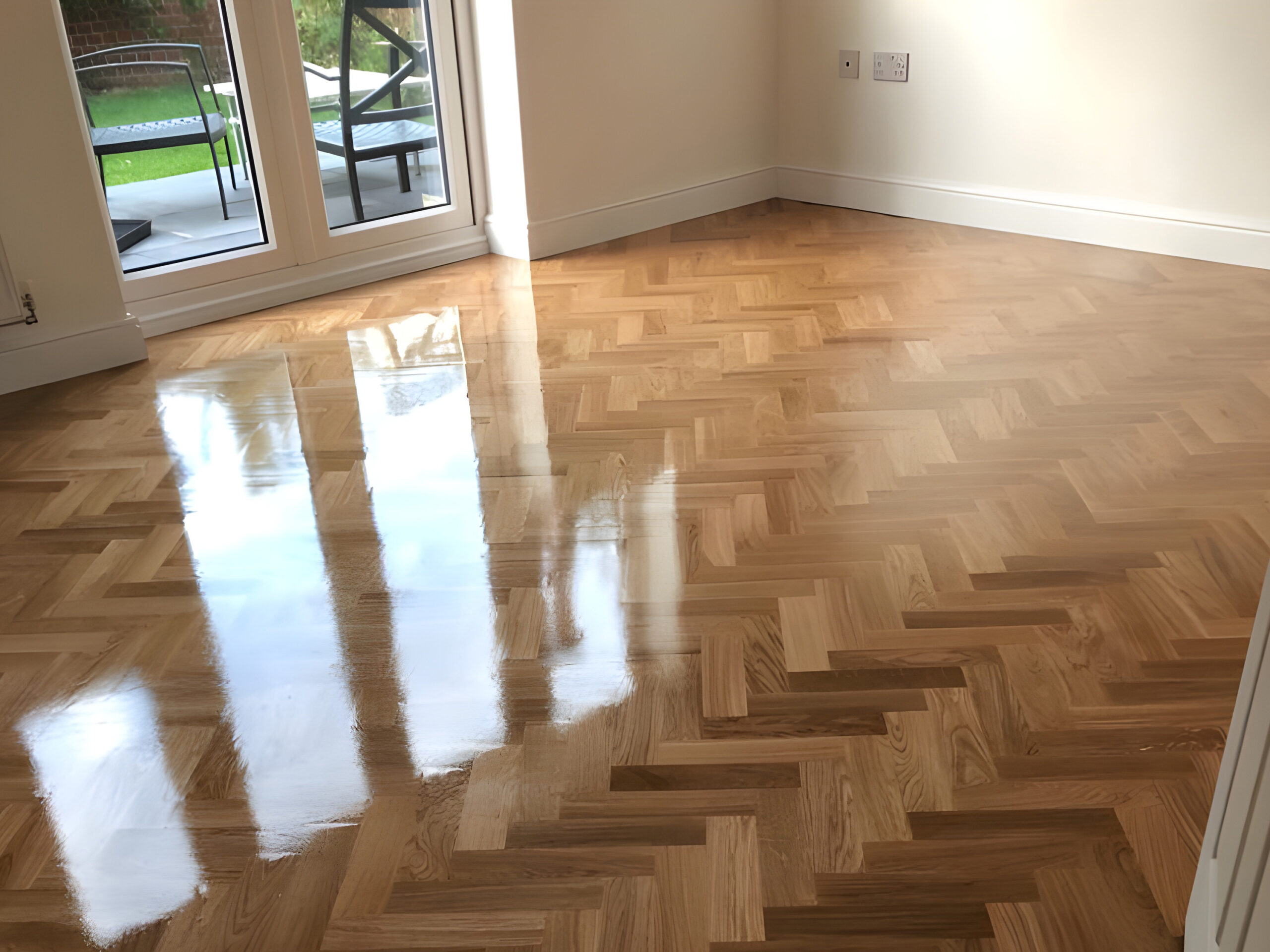 Prime Oak Herringbone Parquet Floor Supplied & Installed, Pewsey