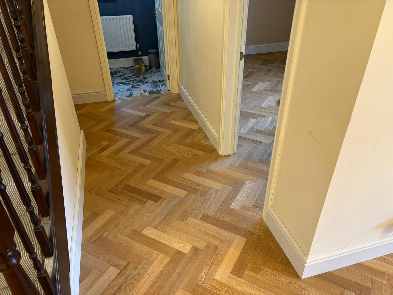 Select Oak Herringbone Parquet Flooring Supplied & Installed, Devizes